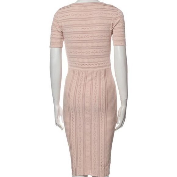 Ronny Kobo dress women size XS pink stretch bodycon Christina Pointelle - Picture 5 of 11